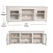 Flash Furniture Gray Wash Oak TV Stand - Glass Fronted Doors 65" GC-MBLK65-WH-GG - alternate 2